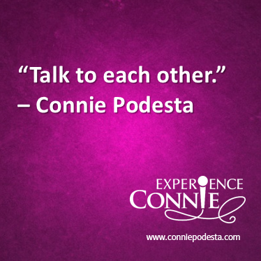 cp talk to each other | Best Motivational Speaker Connie Podesta