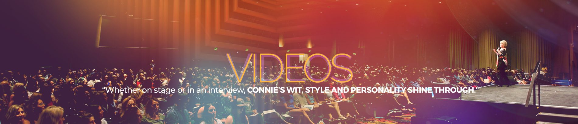 Keynote Speaker Connie Podesta Videos Header